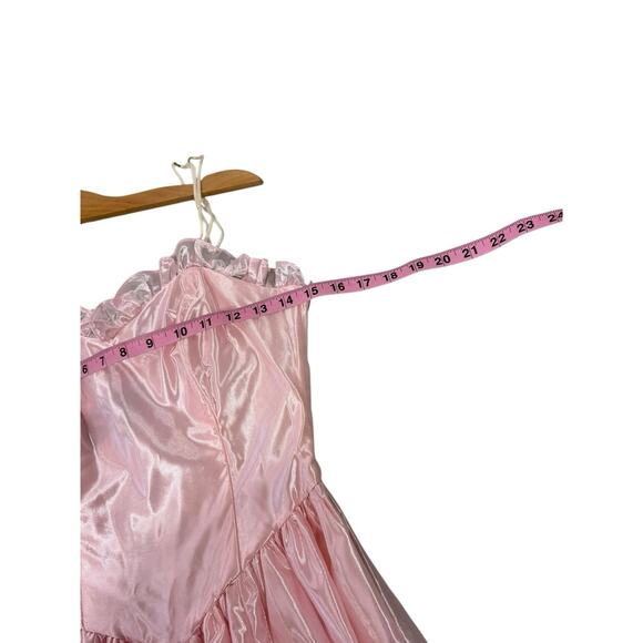 Vintage Steppin Out 80’s Pink Strapless Prom Cocktail Dress W/ Bolero Size 7 - Picture 10 of 12